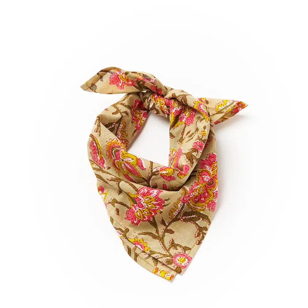 Hand Block Print Cotton Bandana