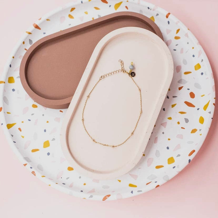 The Gold Satellite Anklet