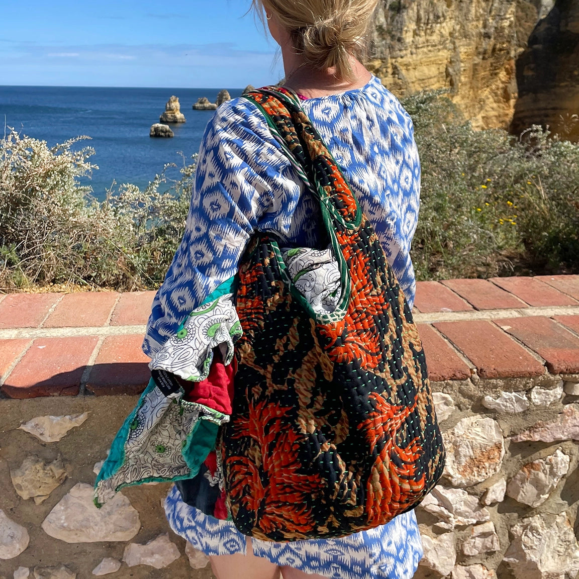 Kantha Reversible Shoulder Bag