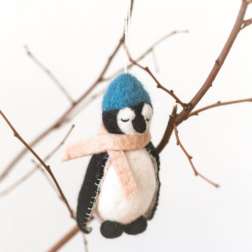 Penguin Felt Ornament