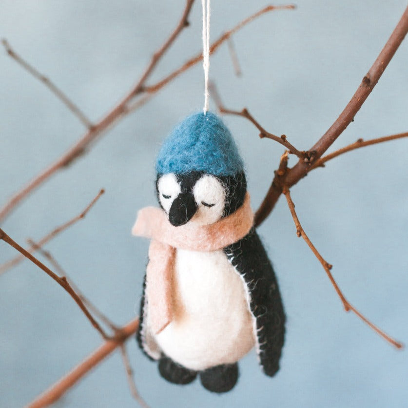 Penguin Felt Ornament