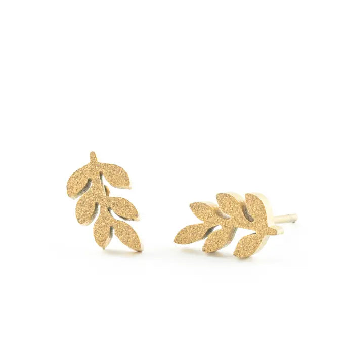 Frosted Rowen Stud Earrings